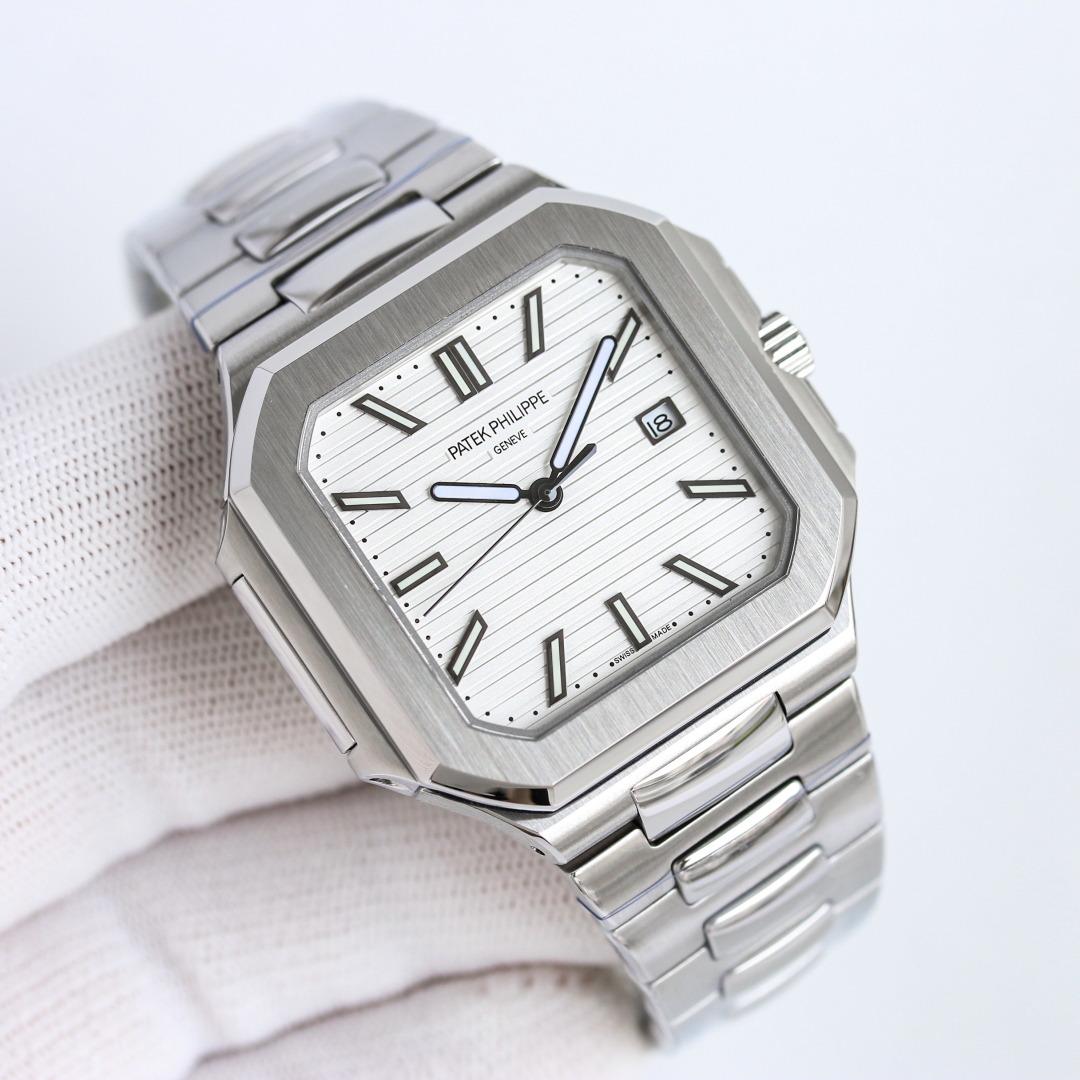 Patek Philippe Cubitus 45mm Stal nierdzewna AAA Replika wysokiej jakości Zegarki Zegarek