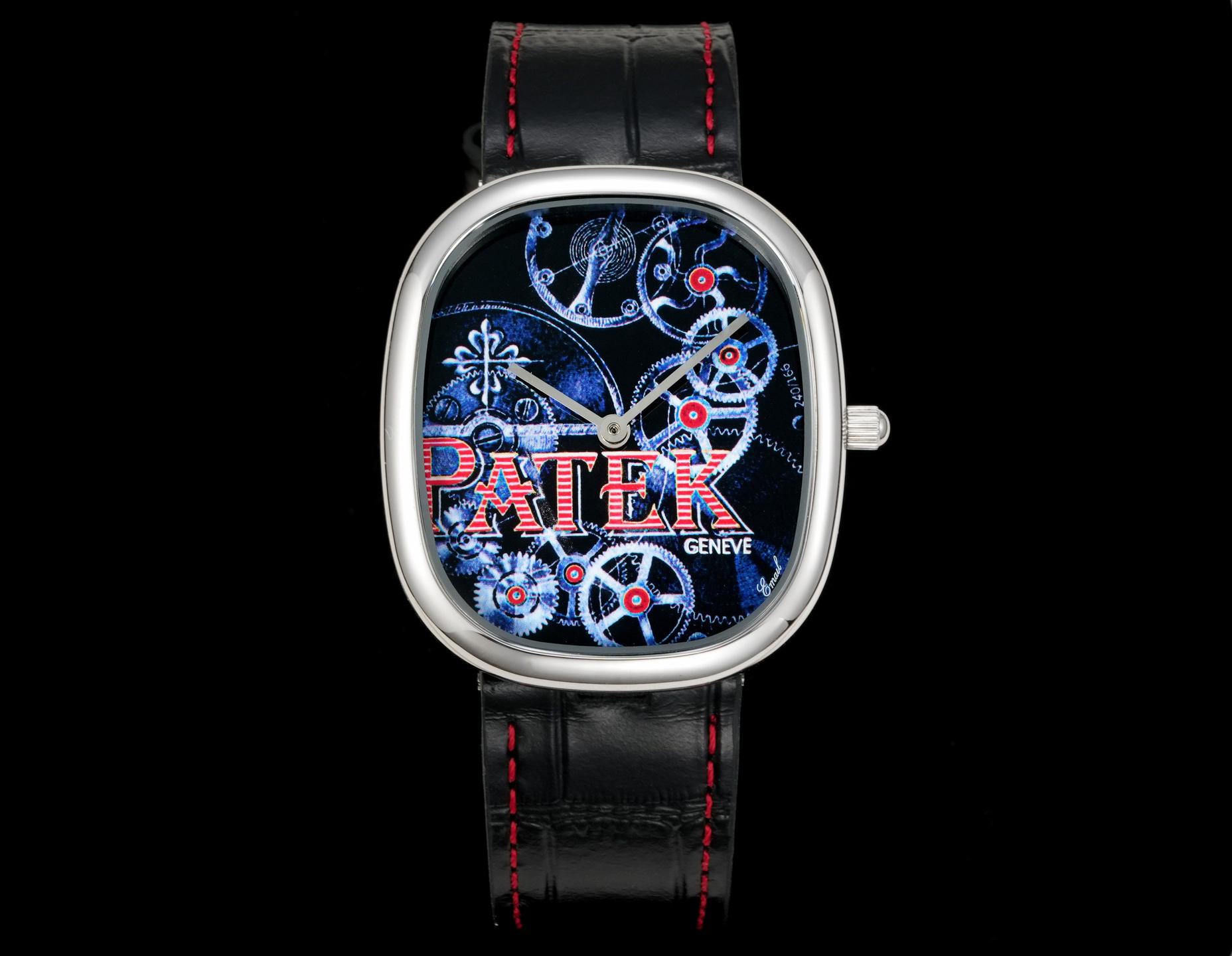 Patek Philippe Golden Ellipse 40x36mm 9015 AAA Replika wysokiej jakości Zegarki Zegarek
