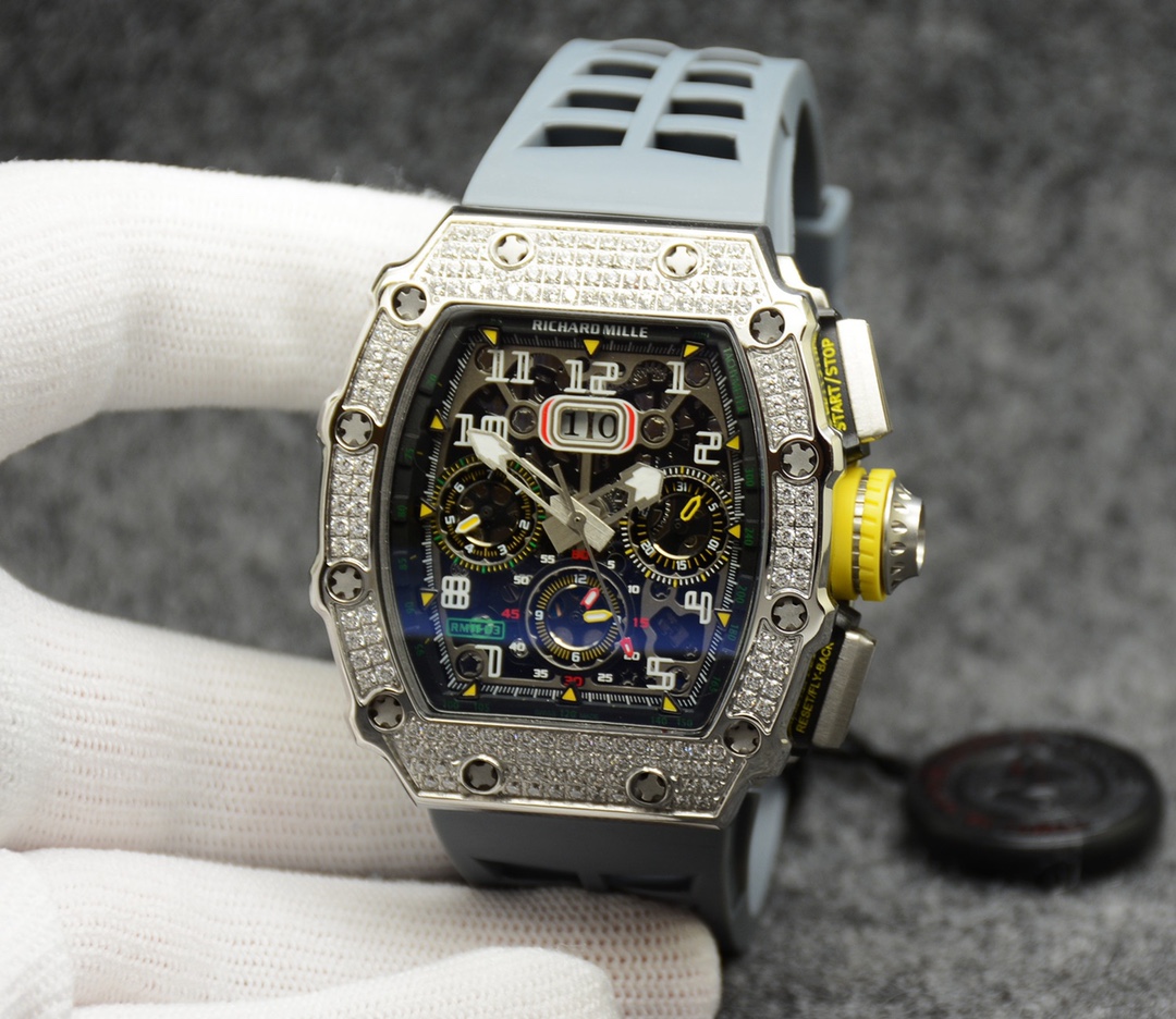 Richard Mille RM11-03 Stal Automatyczny AAA Replika wysokiej jakości Zegarki Zegarek - Image 3