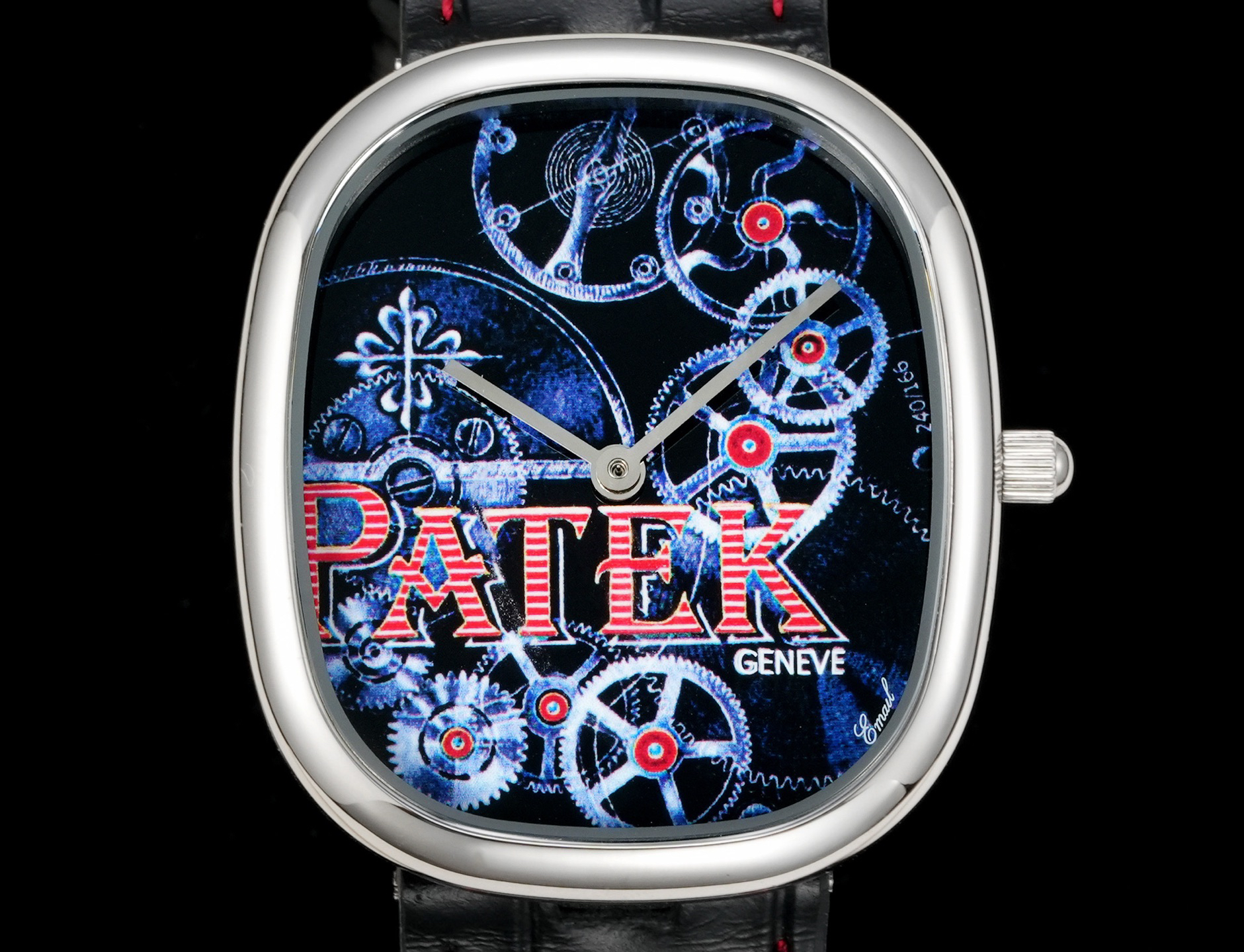 Patek Philippe Golden Ellipse 40x36mm 9015 AAA Replika wysokiej jakości Zegarki Zegarek - Image 4