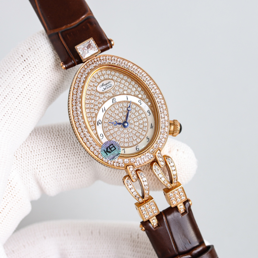 Breguet Reine de Naples Damski Kwarc AAA Replika wysokiej jakości Zegarki Zegarek