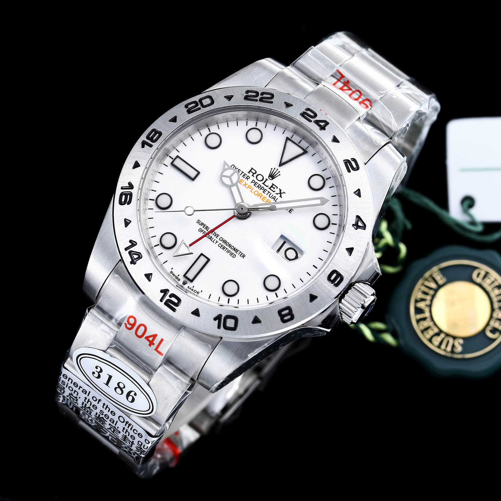Rolex Explorer II 42mm 3186 AAA Replika wysokiej jakości Zegarki Zegarek - Image 6