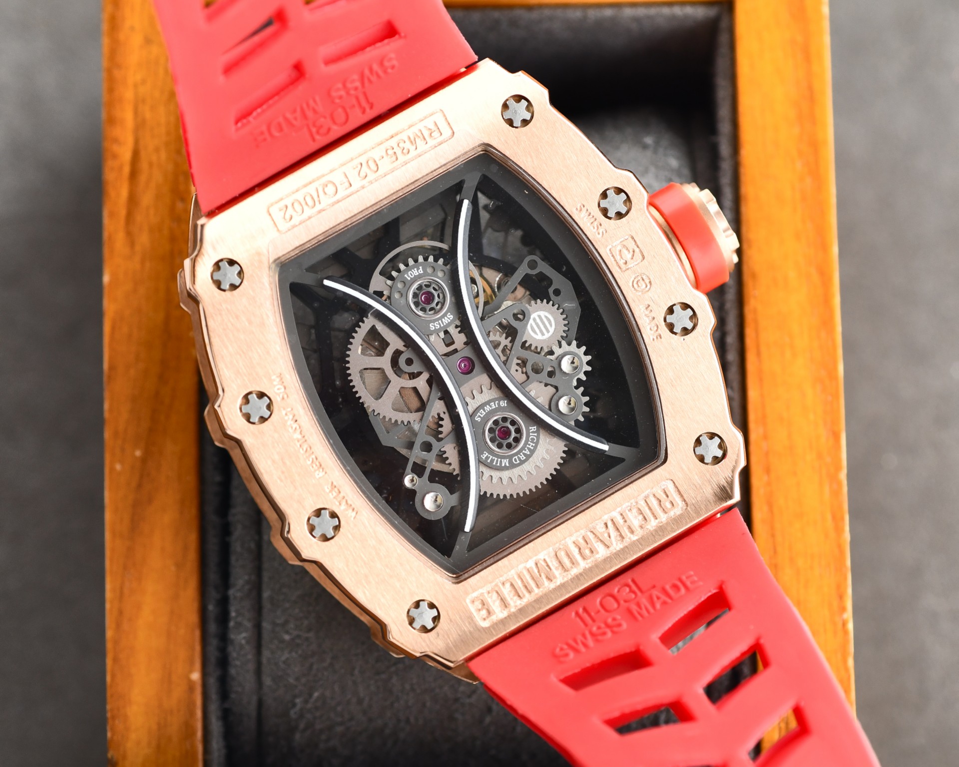 Richard Mille RM053-01 43mm 904L Stal nierdzewna AAA Replika wysokiej jakości Zegarki Zegarek - Image 8